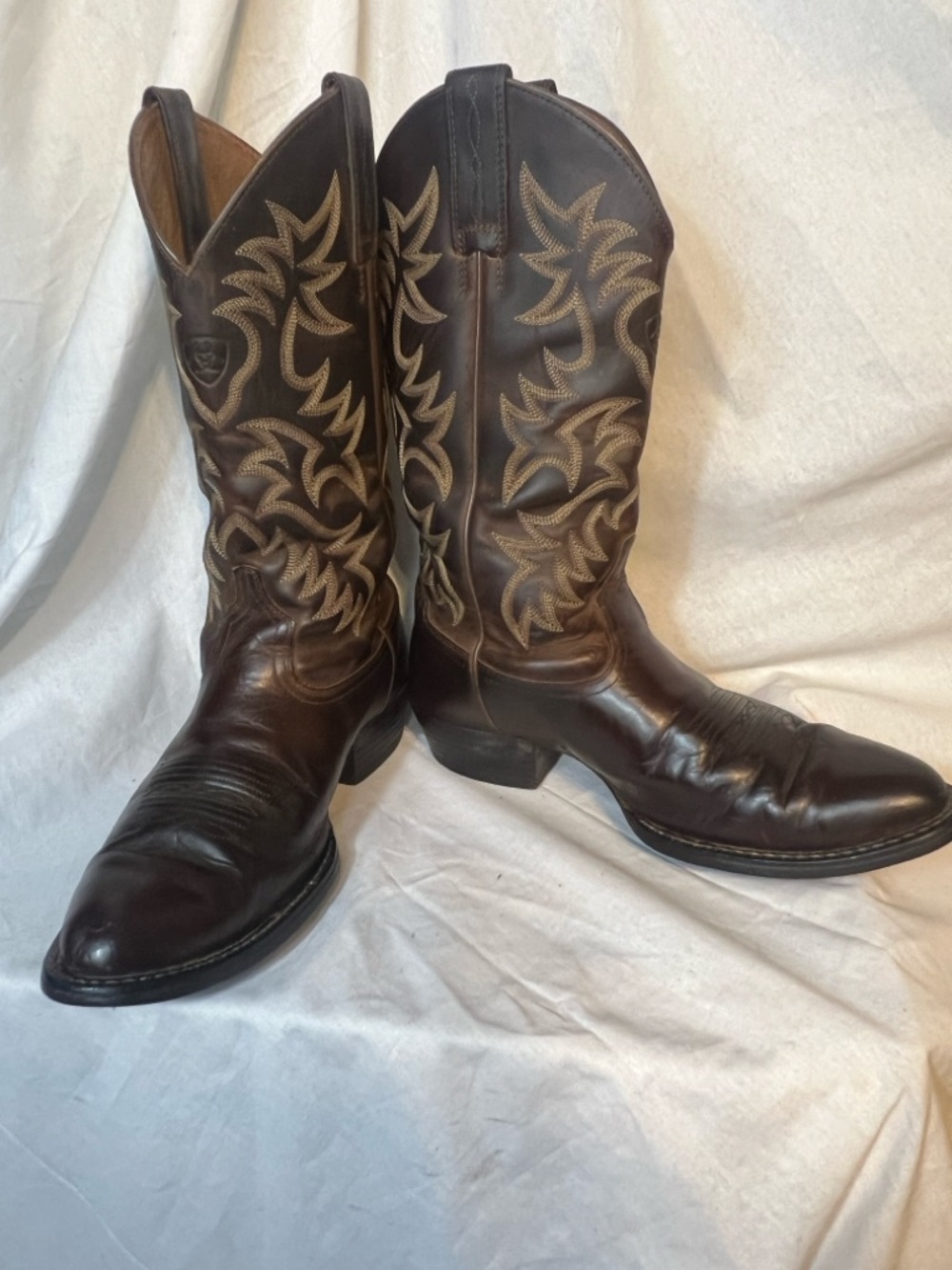 Ariat Heritage 10002204 34725 Brown Leather Western Cowboy Boots Men's Size 8D